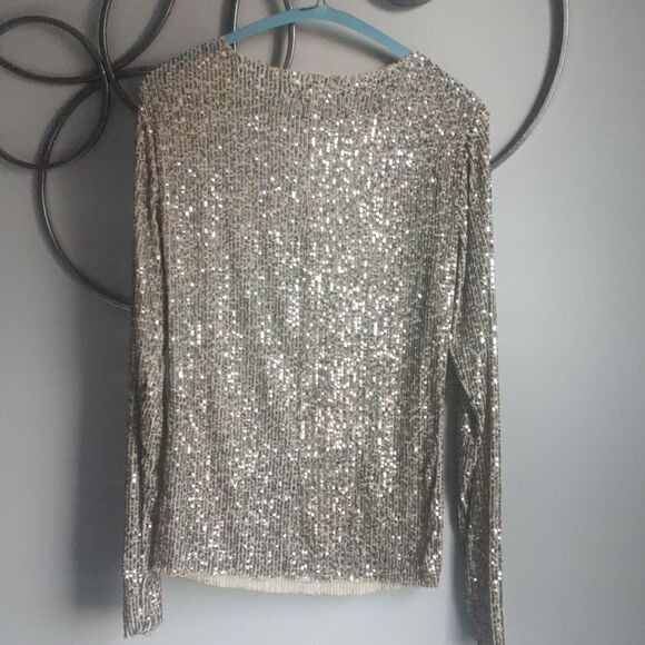 NWOT Intimately Free People gold sequin top - Picture 4 of 8